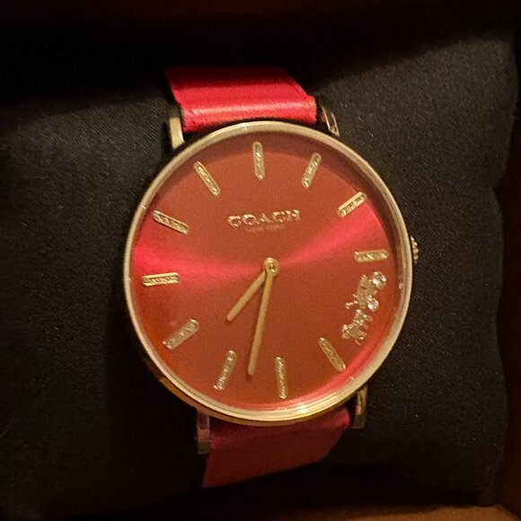 Coach Perry Red Dial Red Leather Strap Watch for Women - 14503852 - Picture 3 of 16